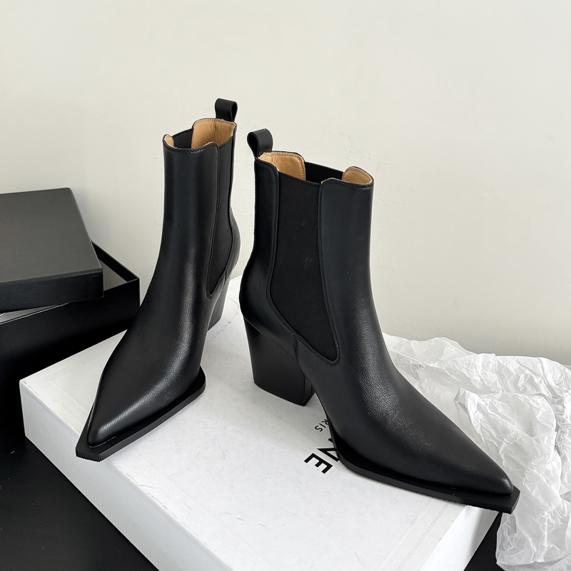 Men Formal Wear With Boots - Nuovi Stivali Chelsea 2027 in Pelle