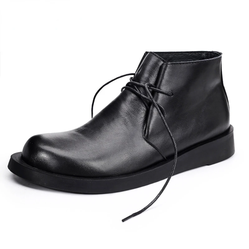 Men Formal Wear With Boots - Stivali Oxford in pelle scamosciata di